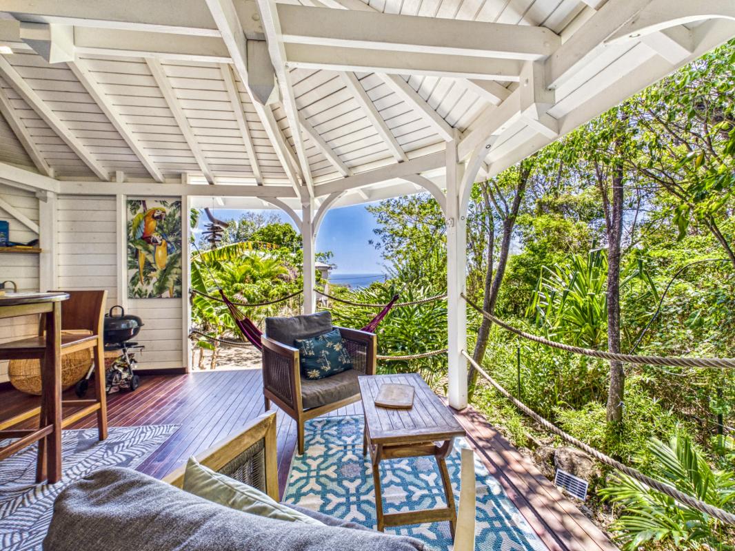 4.Location bungalow avec jacuzzi vue mer Deshaies Guadeloupe